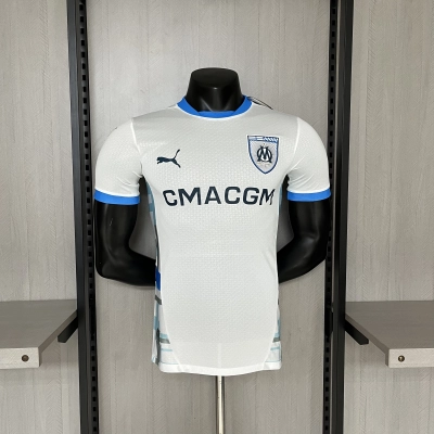Marseille 2024/25 Mens Player Version White Jersey 01