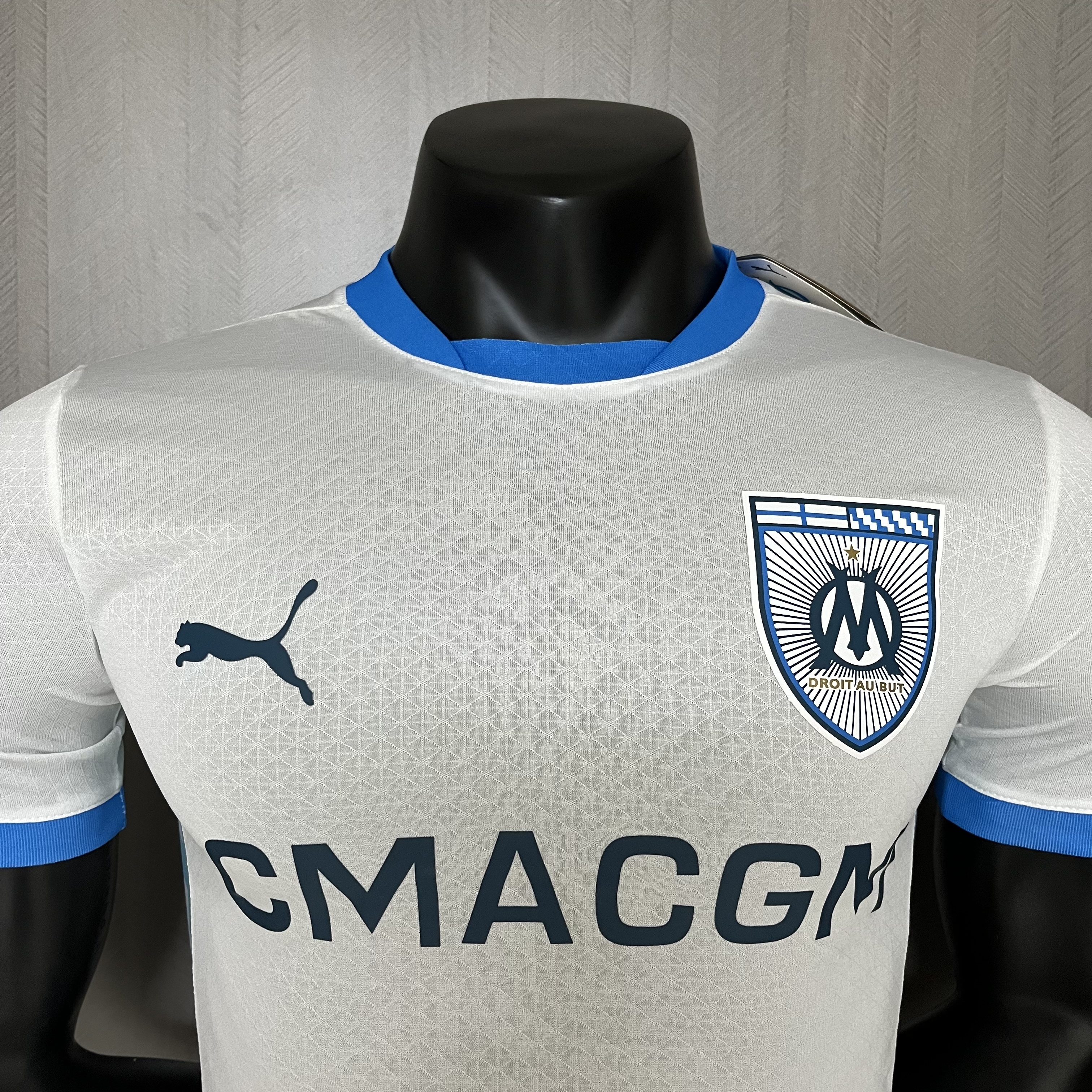 Marseille 2024/25 Mens Player Version White Jersey