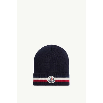 Moncler Tricolour Wool Beanie 01