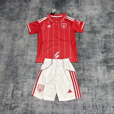 Nottingham Forest 2025/26 Kids Home Kit 01