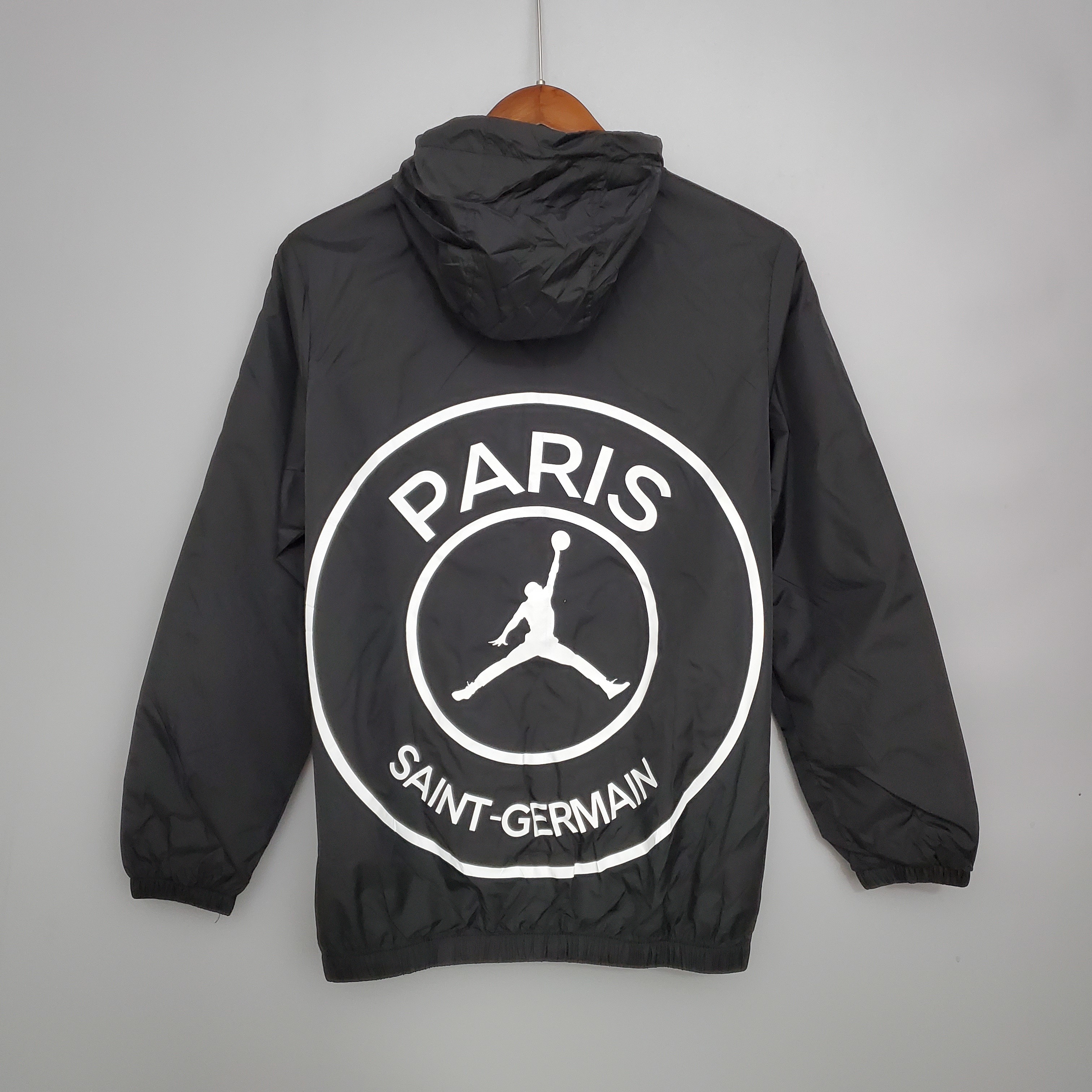 Paris Saint-Germain 2020/21 Mens Black Windbreaker Jacket
