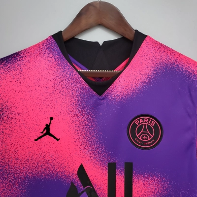 Paris Saint-Germain 2020/21 Mens Purple Jordan Fourth Jersey 02