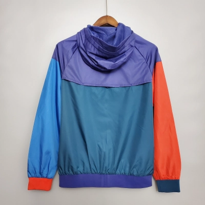 Paris Saint-Germain 2020/21 Mens Red/Purple/Green Windbreaker Jacket 02