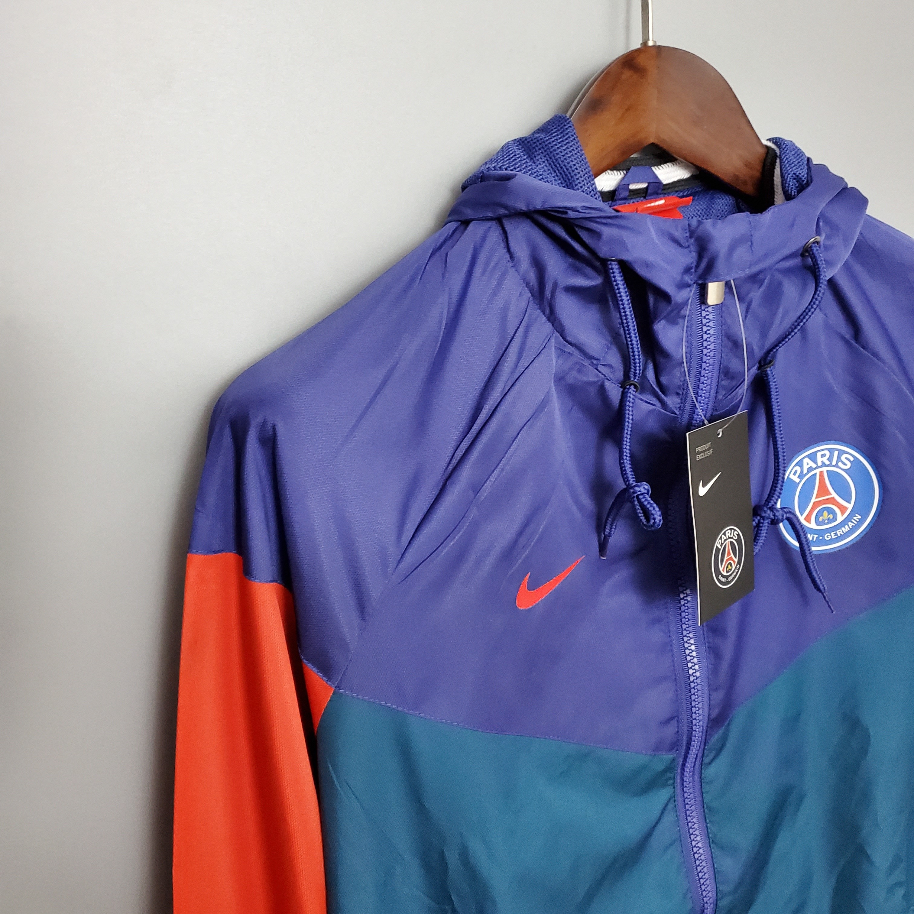 Paris Saint-Germain 2020/21 Mens Red/Purple/Green Windbreaker Jacket