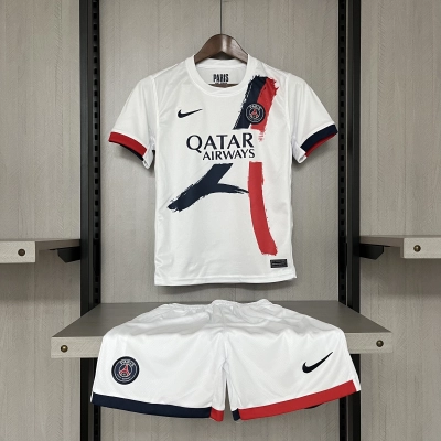 Paris Saint-Germain 2024/25 Kids Away Jersey 01