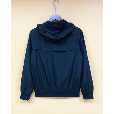 Paris Saint-Germain Mens Black Windbreaker Jacket 02