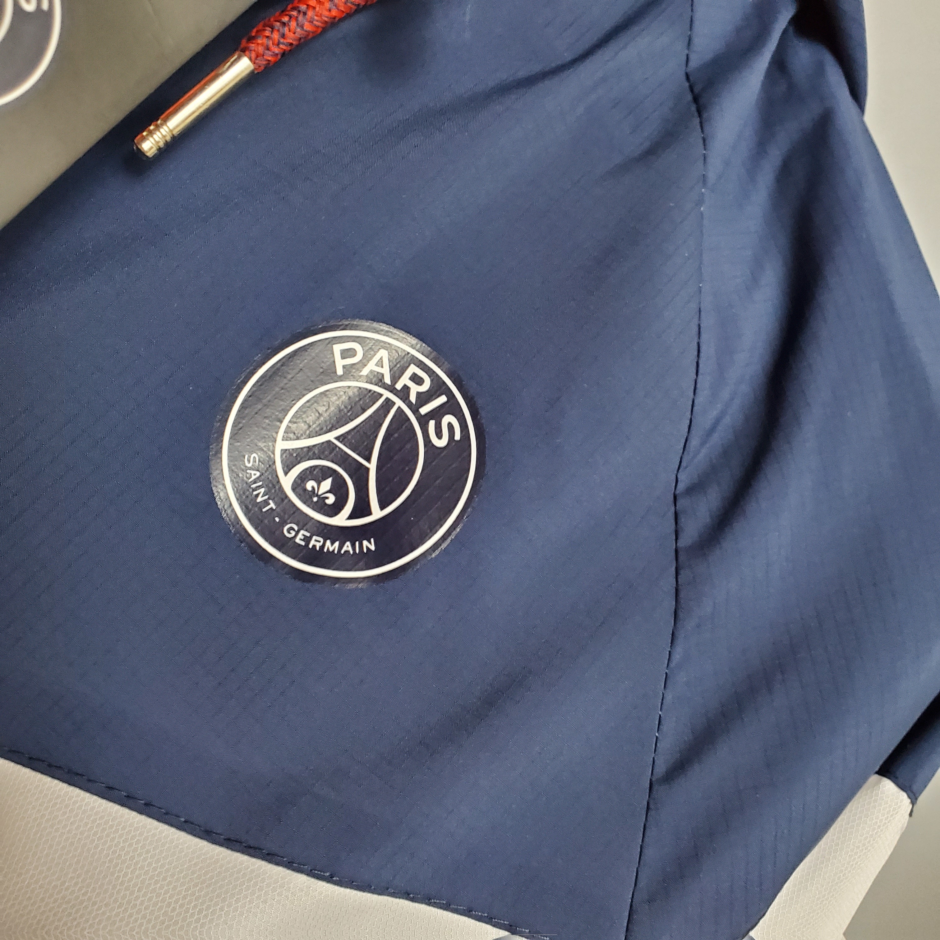 Paris Saint-Germain Mens Classic Black/Red/Blue Windbreaker Jacket
