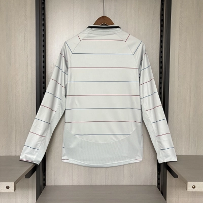 Barcelona 03/04 Mens Retro Long Sleeve Away Jersey 02