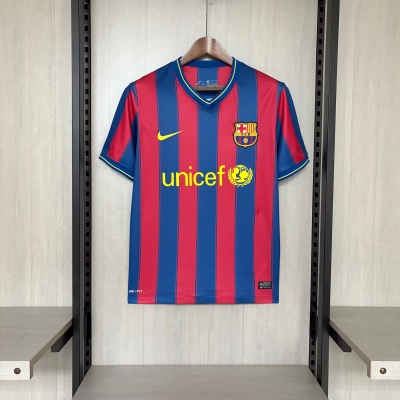 Barcelona 09/10 Mens Retro Home Jersey 01