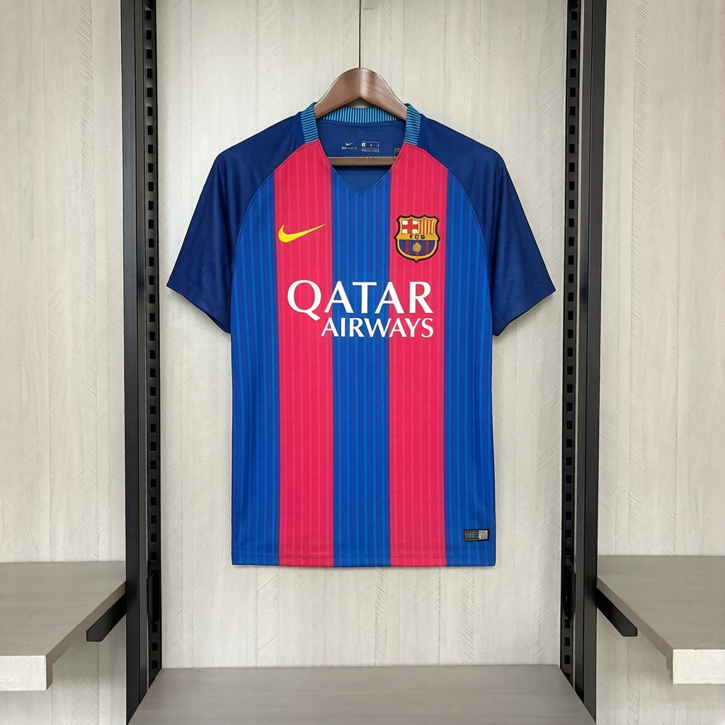 Barcelona 16/17 Mens Retro Home Design 2 Jersey