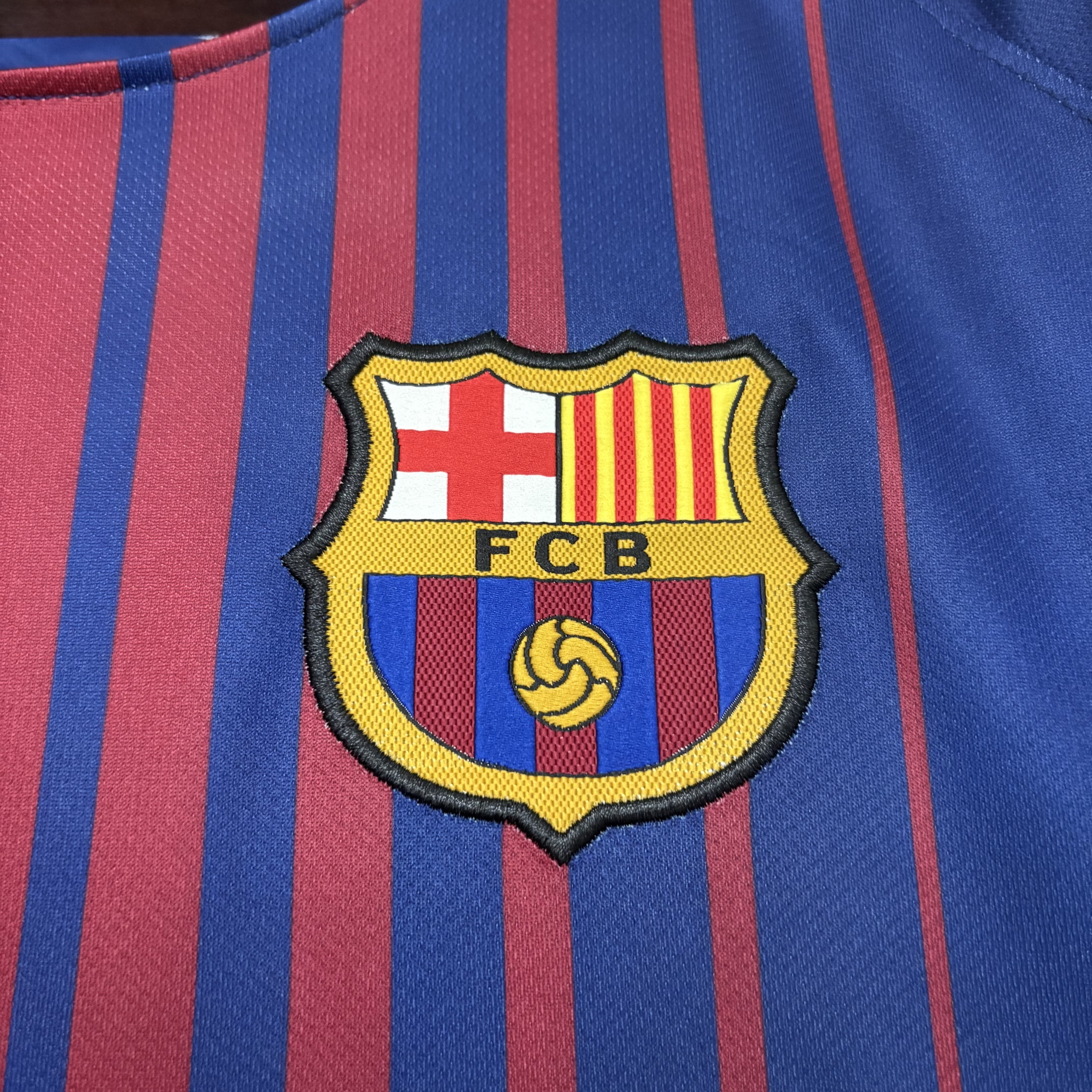 Barcelona 17/18 Mens Retro Home Jersey