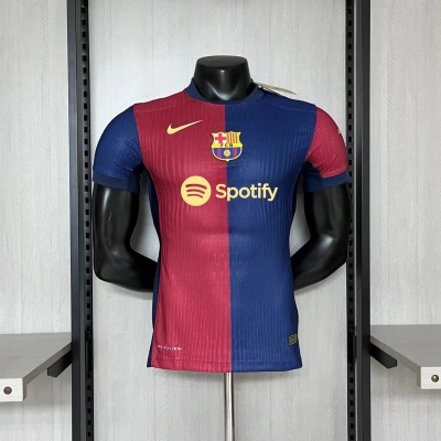 Barcelona 24/25 Mens Player Version Spotify Home Jersey 01