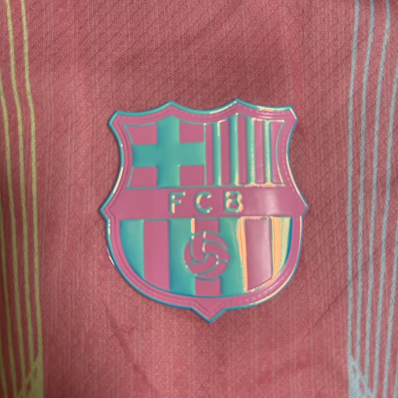 Barcelona 25/26 Kids Pink Jersey