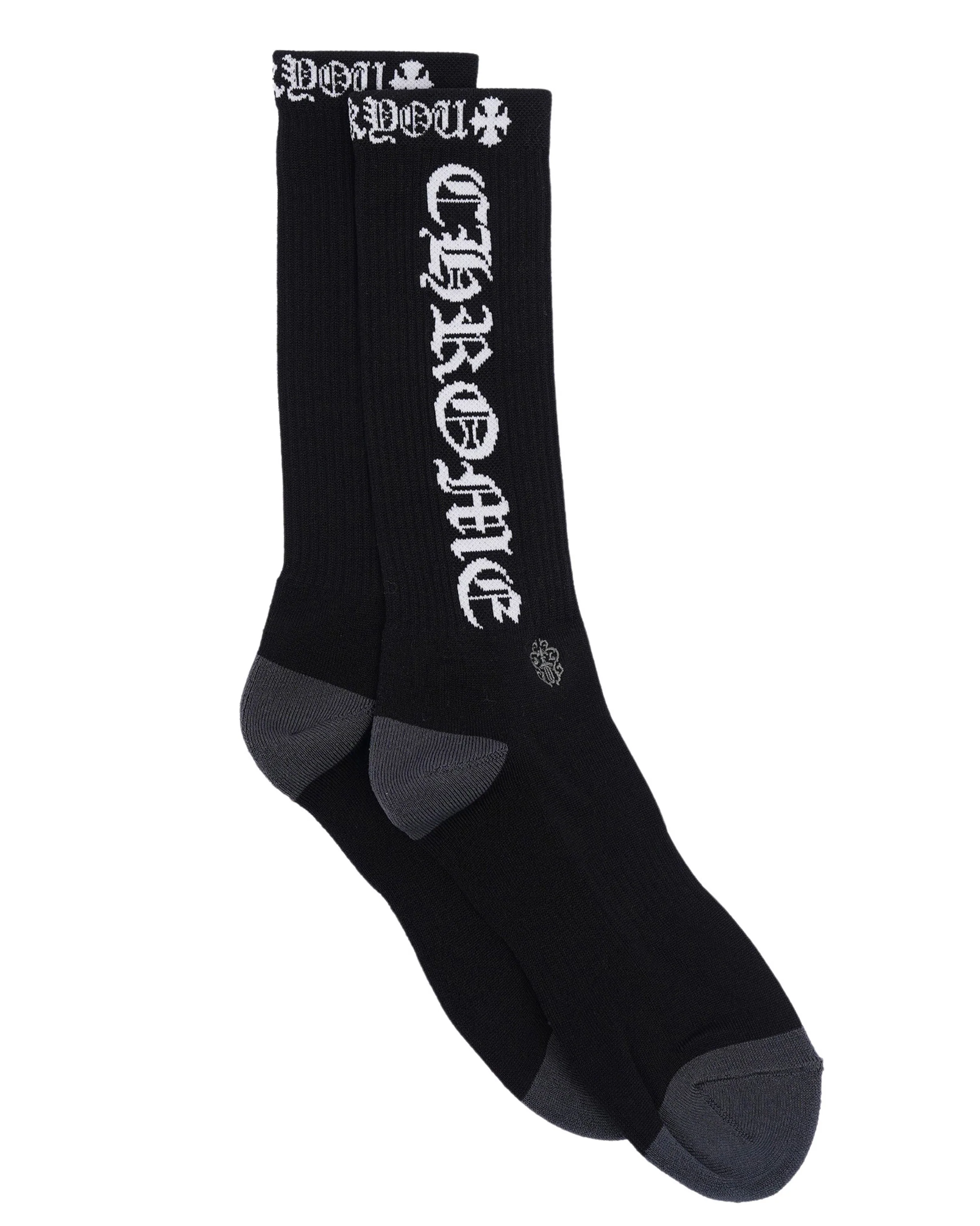 Chrome Hearts CH Socks Black Blue Logo/ White Logo/Yellow Logo