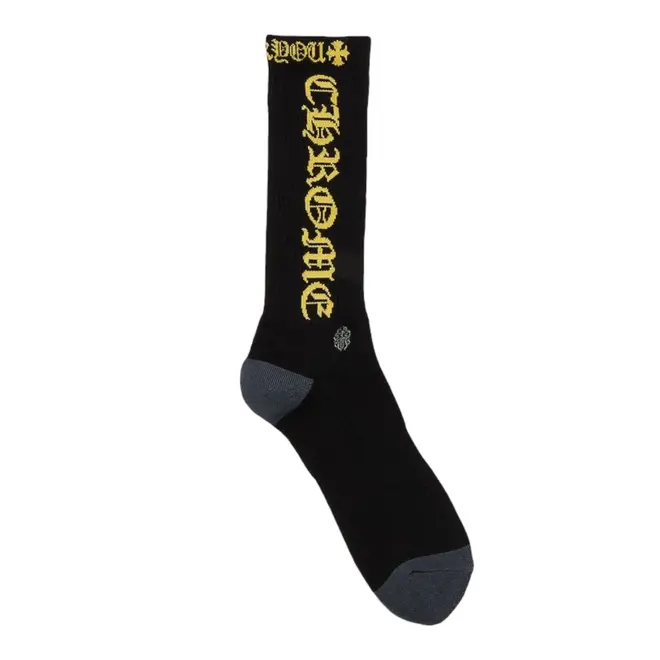 Chrome Hearts CH Socks Black Blue Logo/ White Logo/Yellow Logo