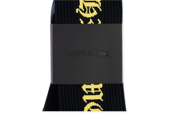 Chrome Hearts CH Socks Black Blue Logo/ White Logo/Yellow Logo