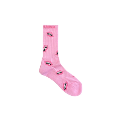 Chrome Hearts Chomper Socks Pink 01