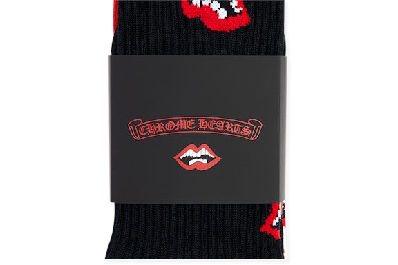 Chrome Hearts Chomper Socks Red/Black/White