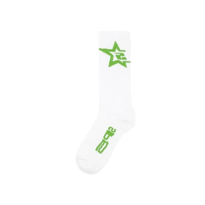 Sp5der SP5 Sock White Green 01