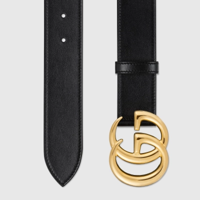 Gucci GG Marmont Wide Belt with Shiny Buckle 02