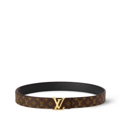 Louis Vuitton LV Iconic 25 mm Reversible Belt Gold-color Hardware Monogram 01