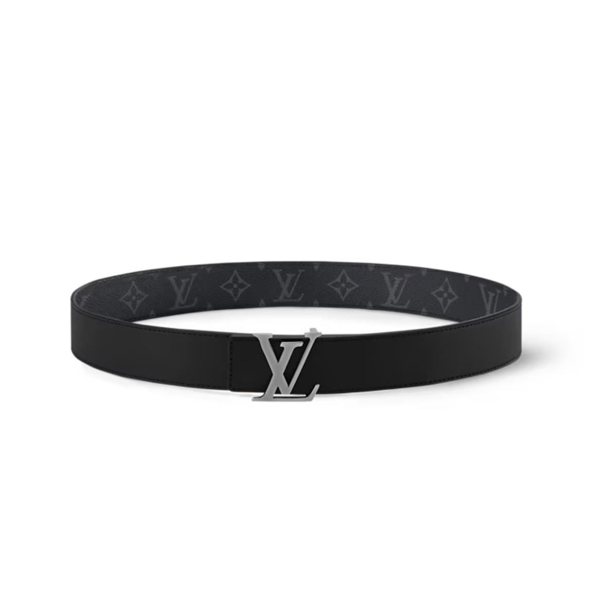 Louis Vuitton LV Initiales 35mm Reversible Belt Black Monogram Eclipse