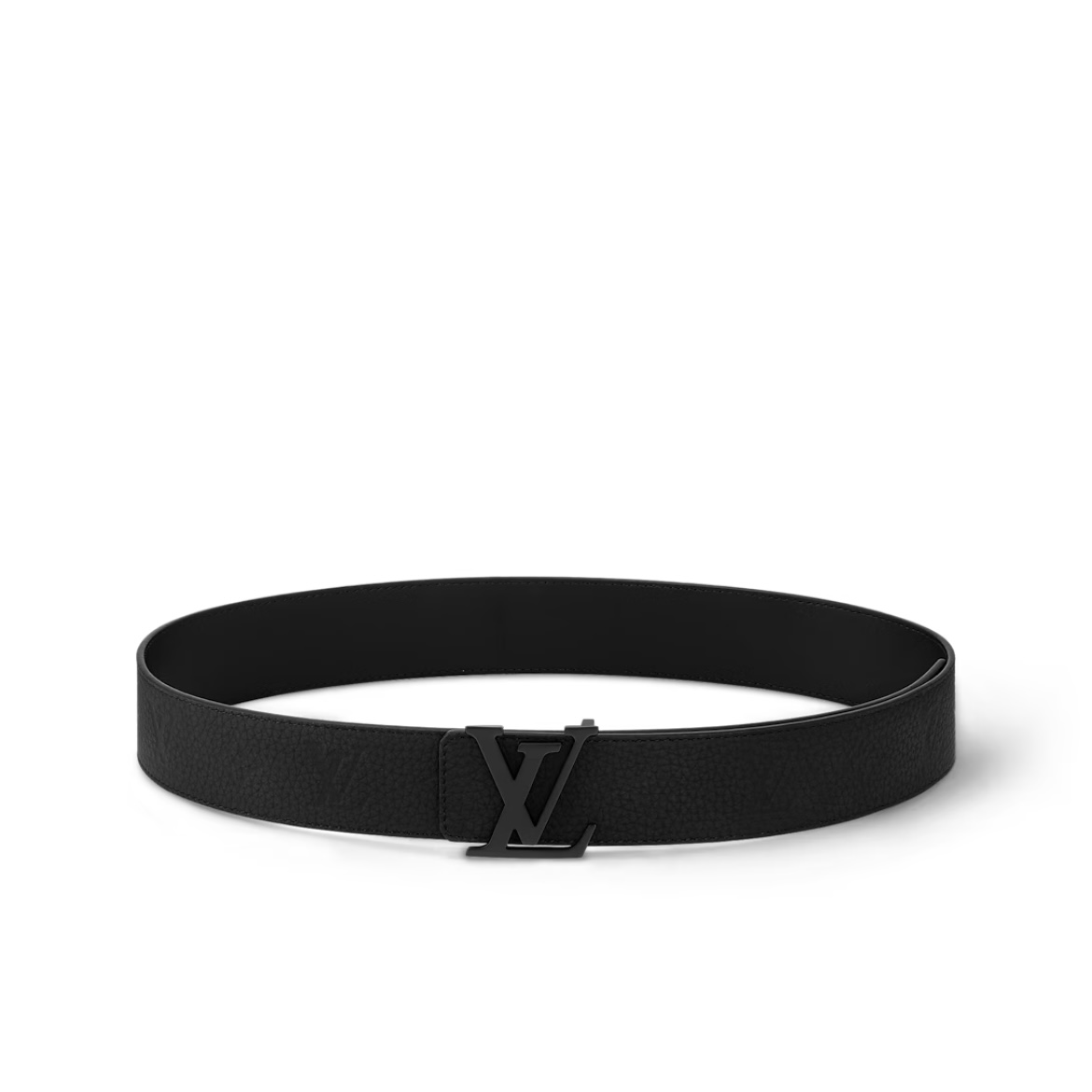 Louis Vuitton LV Initiales 40mm Double-sided Leather Belt Black