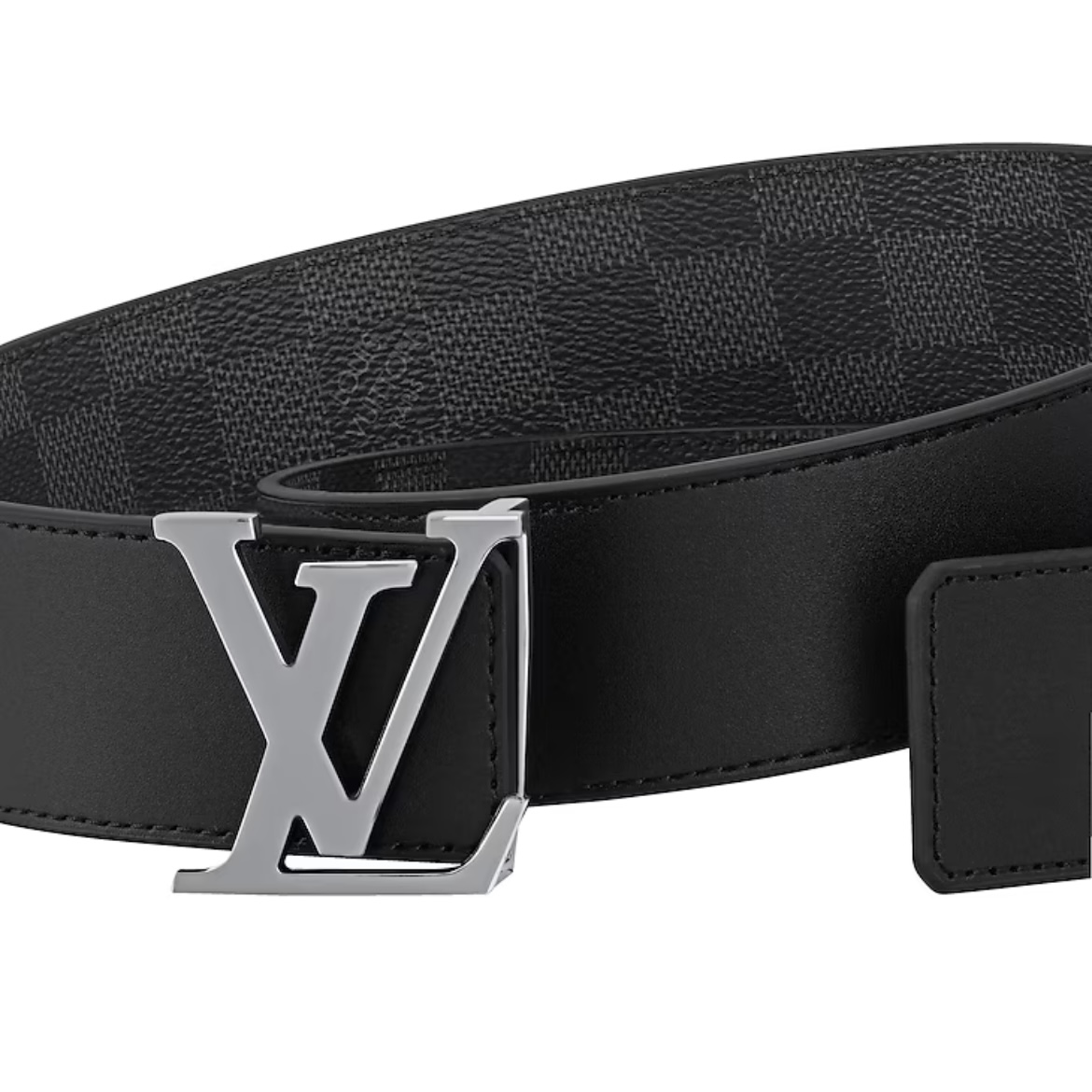 Louis Vuitton LV Initiales 40mm Reversible Belt Graphite