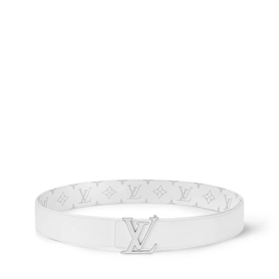 Louis Vuitton LV Initiales 40mm Reversible Belt Silver-color LV Initials Buckle Inlaid with Taïga Calf Leather 02