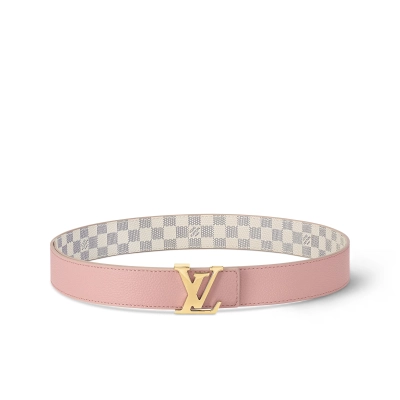 Louis Vuitton LV Initials 30MM Reversible Belt Damier Azur Canvas 02