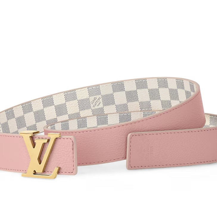 Louis Vuitton LV Initials 30MM Reversible Belt Damier Azur Canvas