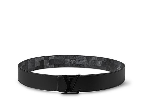Louis Vuitton LV Initials Damoflage 40MM Reversible Belt Black-toned LV Initials Buckle
