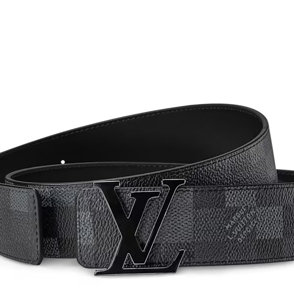Louis Vuitton LV Initials Damoflage 40MM Reversible Belt Black-toned LV Initials Buckle