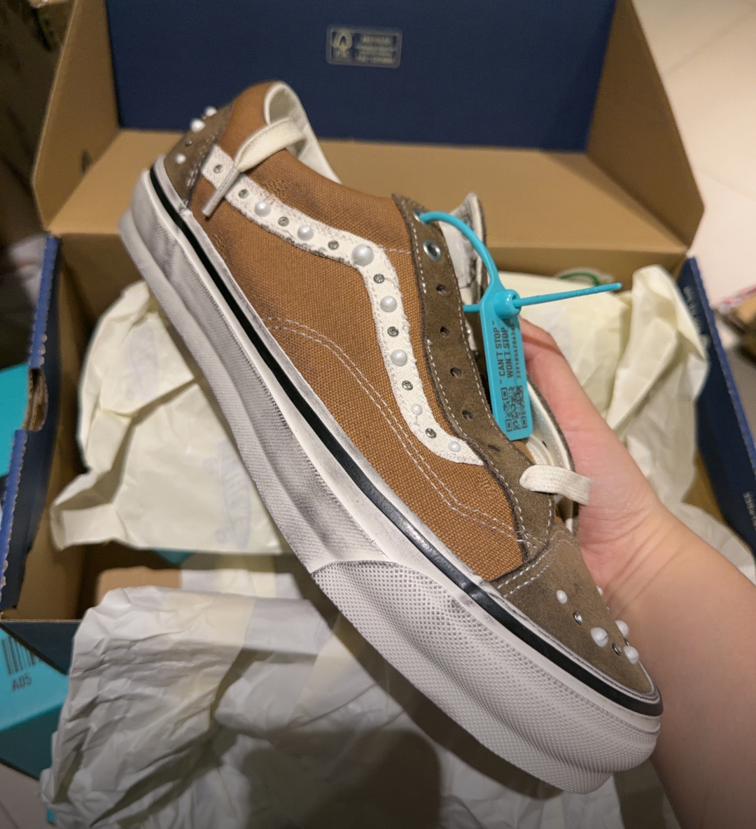 Vans LX Old Skool 36 Pearlized Pack Vintage Cocoa Brown review Jensen 00
