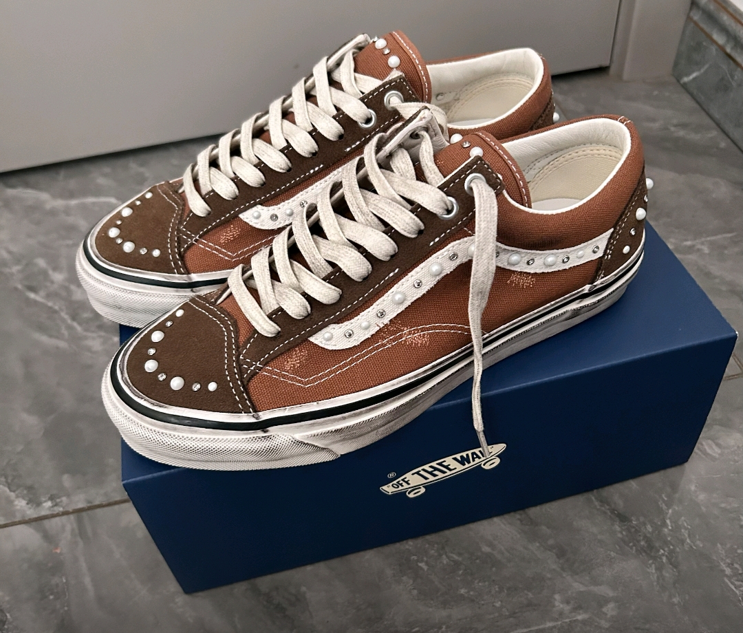 Vans LX Old Skool 36 Pearlized Pack Vintage Cocoa Brown review Kody