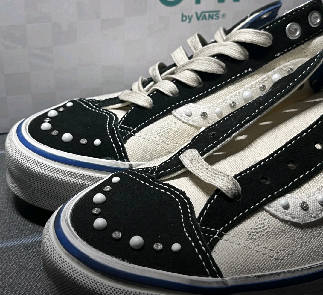 Vans OTW Old Skool 36 Pearlized Pack Marshmallow Black White review Gideon 00