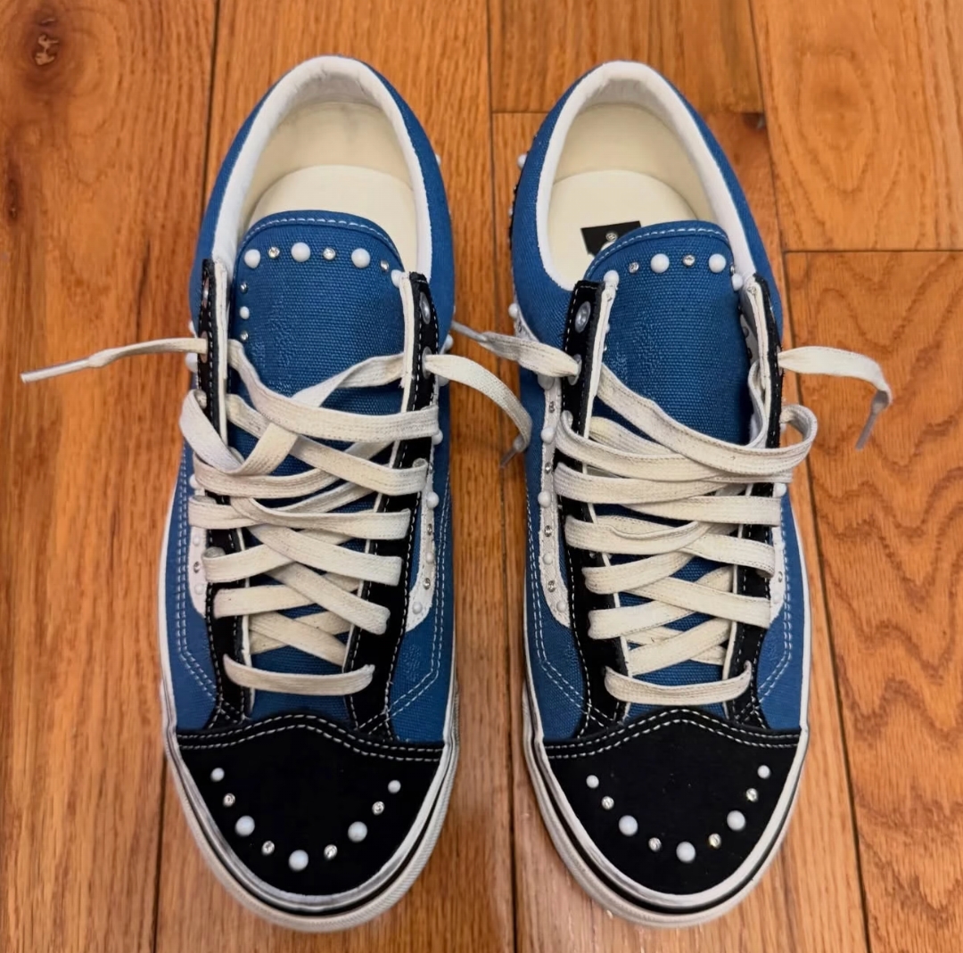 Vans LX Old Skool 36 Pearlized Pack Black Navy review Porter