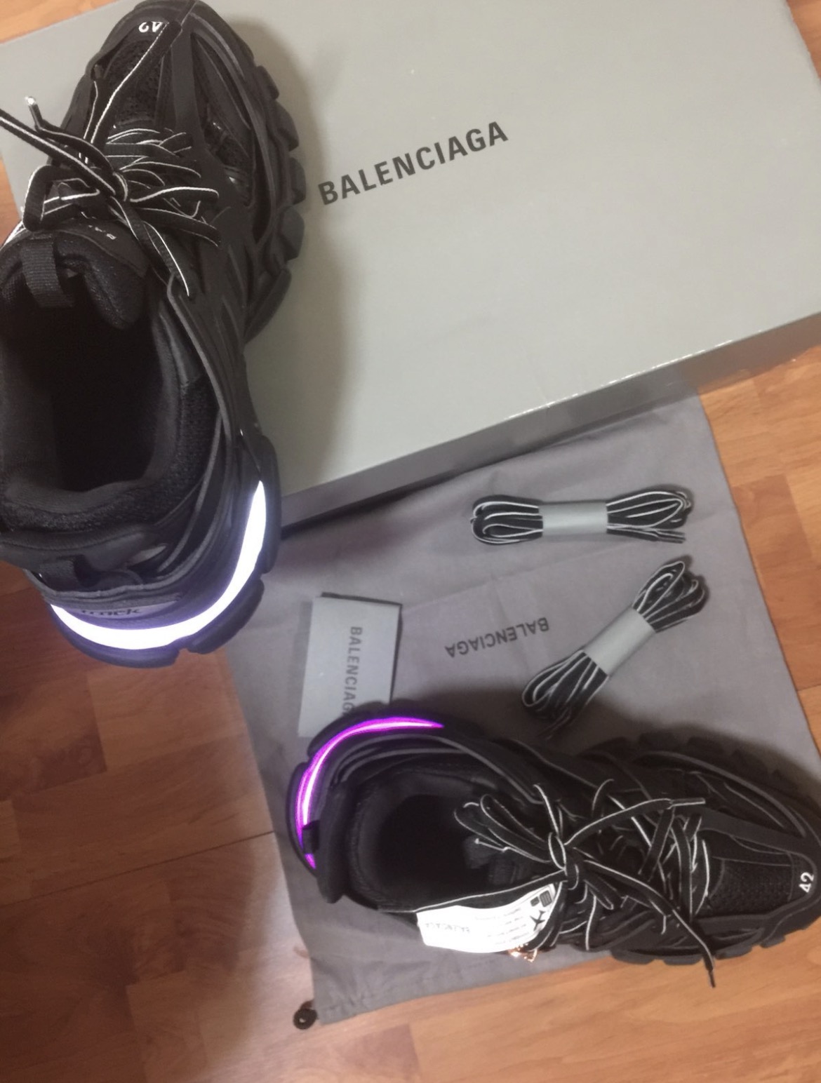 Balenciaga Track LED Sneaker Black review Kevin
