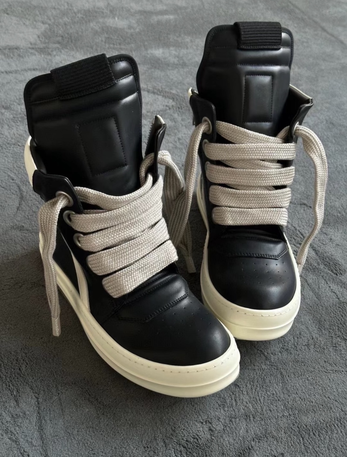 RICK OWENS/RO Geobasket Black and White review 1