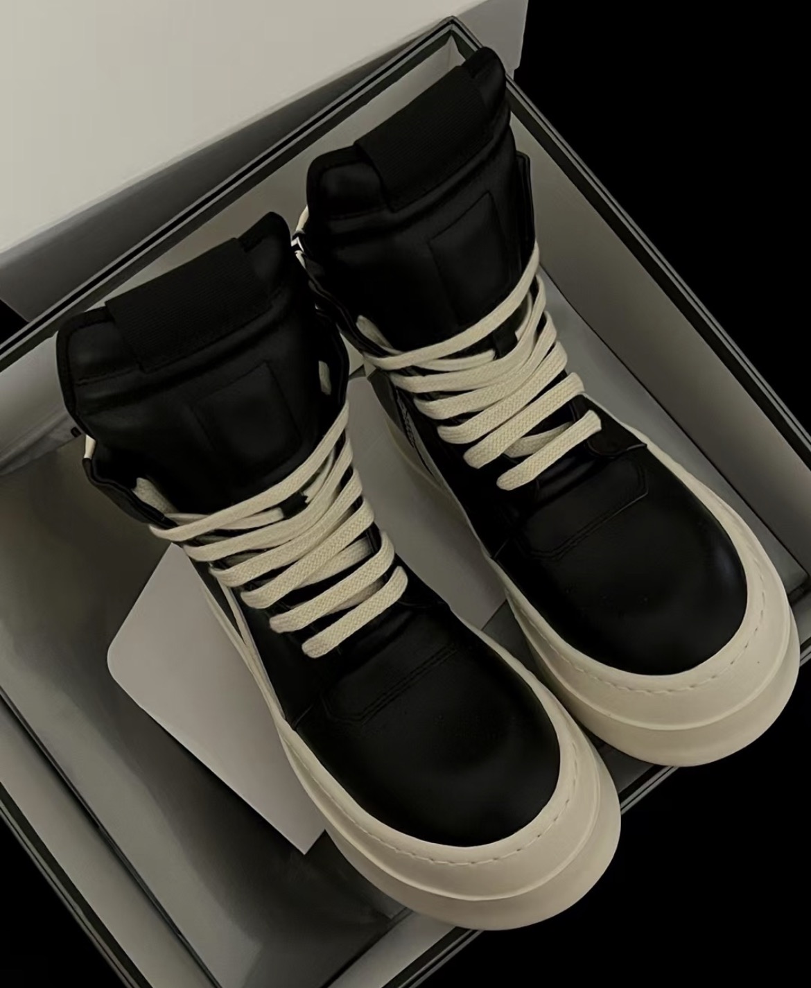 RICK OWENS/RO Geobasket Black and White review 0