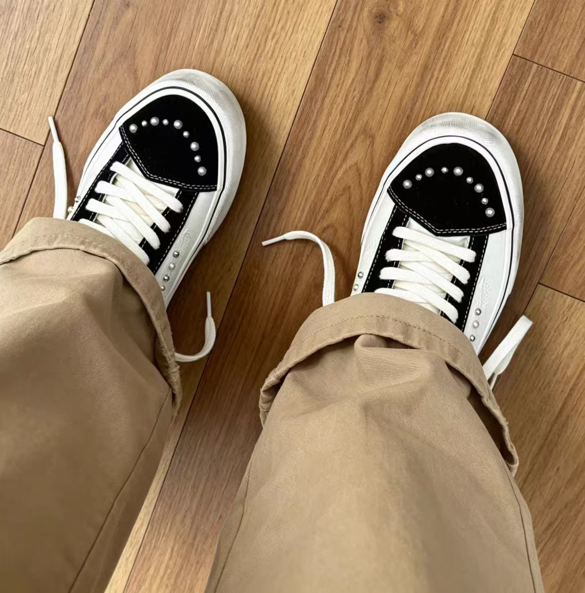 Vans OTW Old Skool 36 Pearlized Pack Marshmallow Black White review Alec