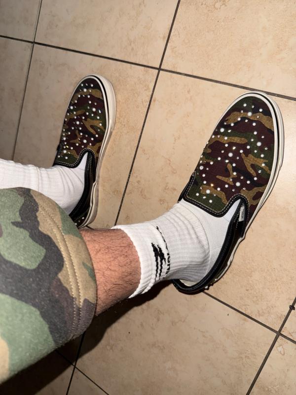 Vans LX Classic Slip On 98 Pearlized Pack Camo Black review Andrew P.