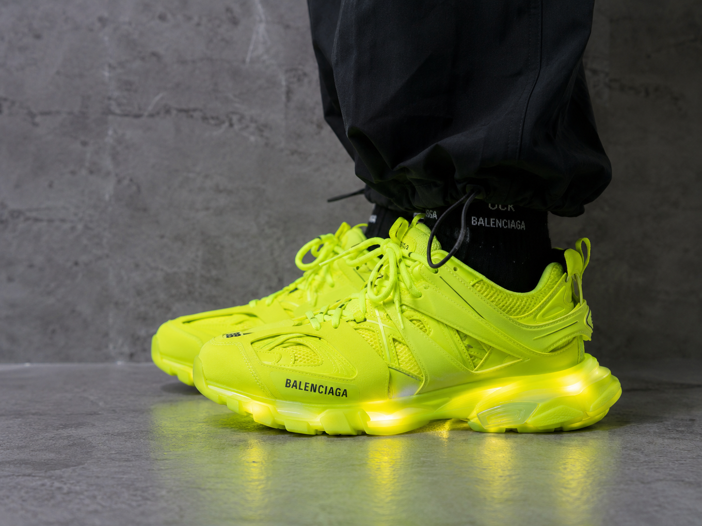 Balenciaga Track LED SneakerFluorescent Yellow 542436 W1GB7 2014 review David