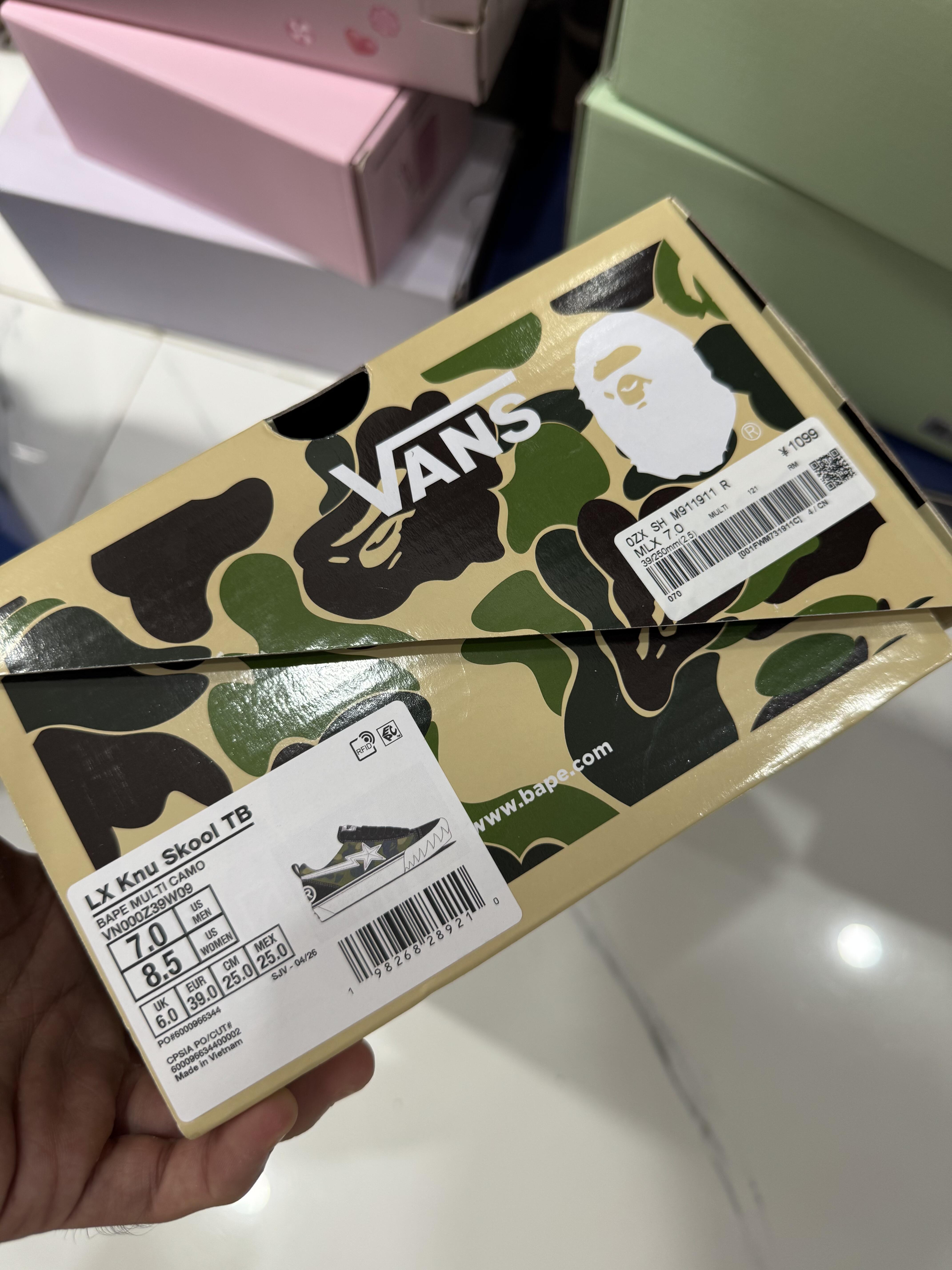 Vans x BAPE Premium Knu Skool Camo Green review Mason 00