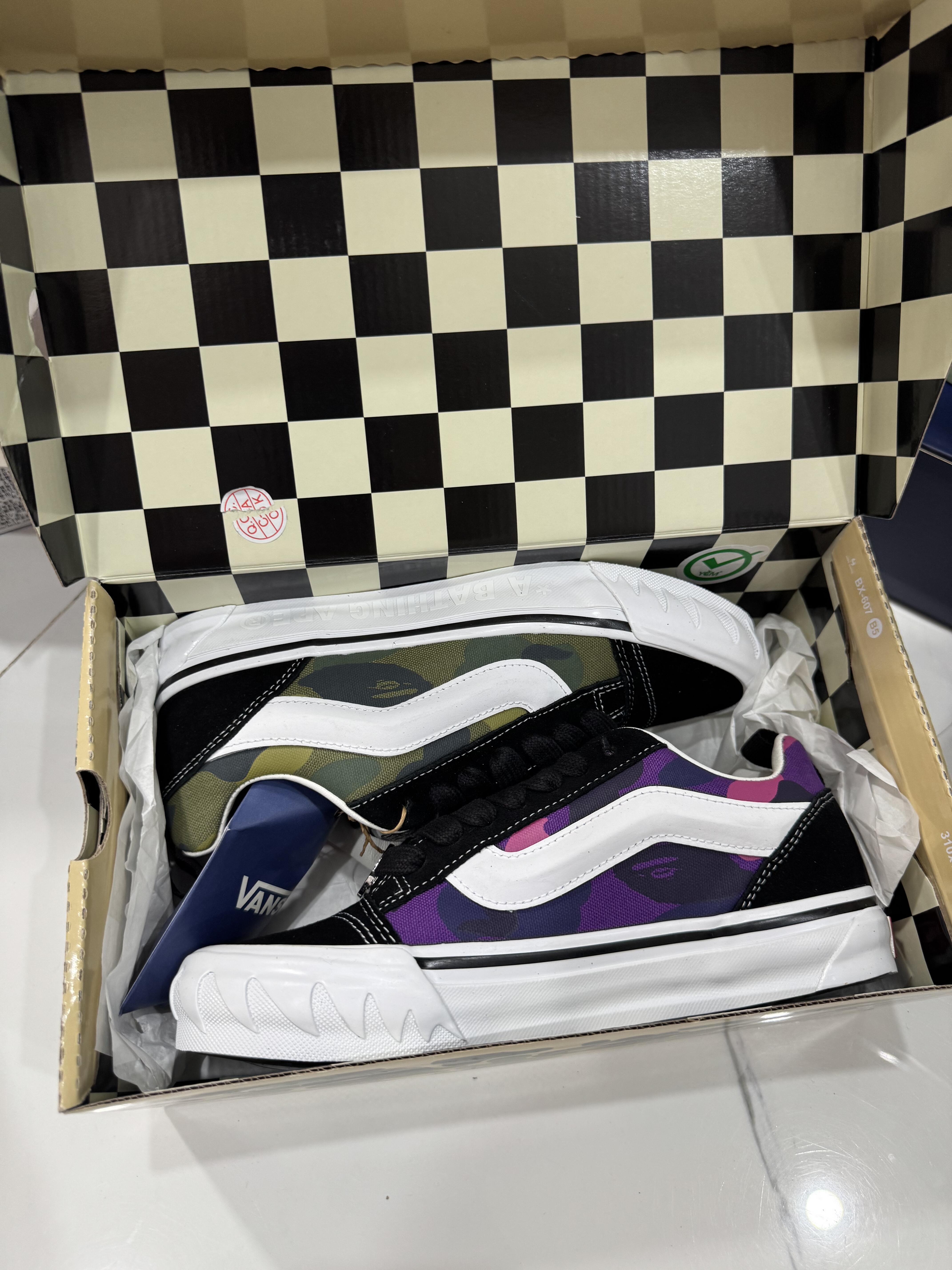 Vans x BAPE Premium Knu Skool Camo Green review Mason 01