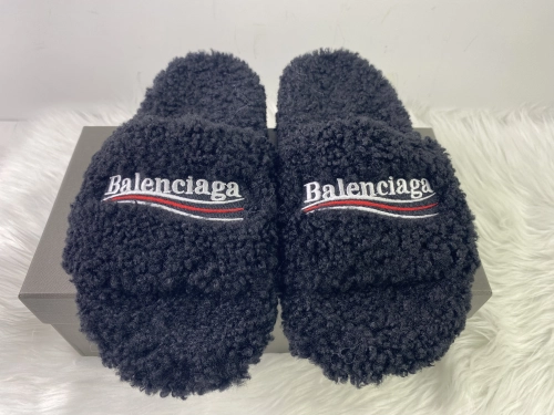 WBC Shoes QC Photos: Balenciaga Furry Black Coke Label