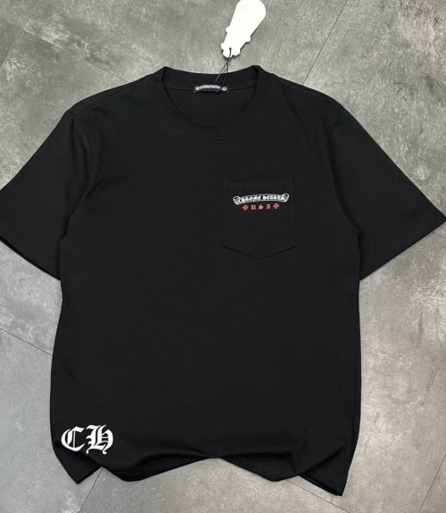 WBCShoes QC Photos: Chrome Hearts Print Crewneck Short Sleeve T-Shirt Black h150