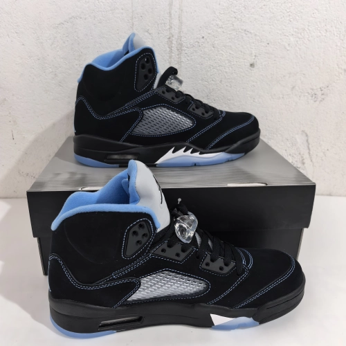 WBCShoes QC Photos: Air Jordan 5 Retro Black University Blue 2026