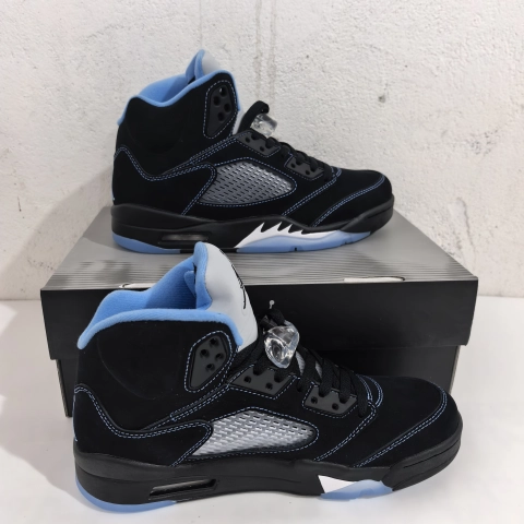 WBCShoes QC Photos: Air Jordan 5 Retro Black University Blue 2026