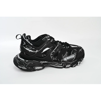 Balenciaga Track Black Black-And-White Painting 542023 W3SR2 2315  02